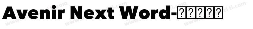 Avenir Next Word字体转换